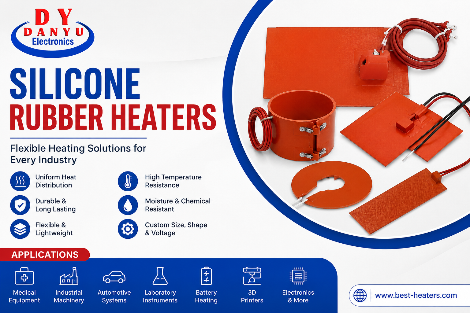 Silicone Rubber Heaters Manufacturer | Flexible Heating Solutions | Nation Bulletin