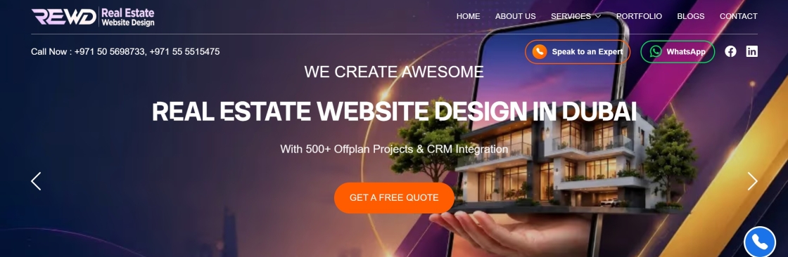 Real Estate Website Design Cover Image