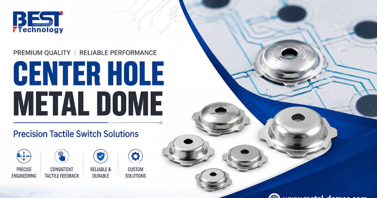 High-Quality Center Hole Metal Dome for Membrane Switches